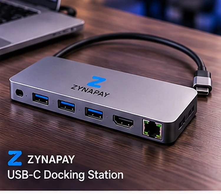 Compact USB-C Ethernet Dock