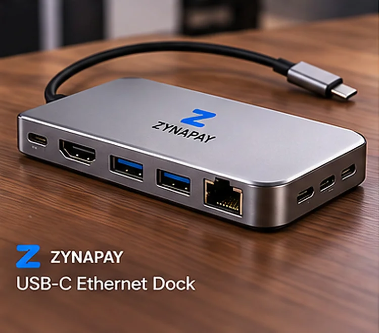 USB-C Ethernet Dock — Desktop Hub
