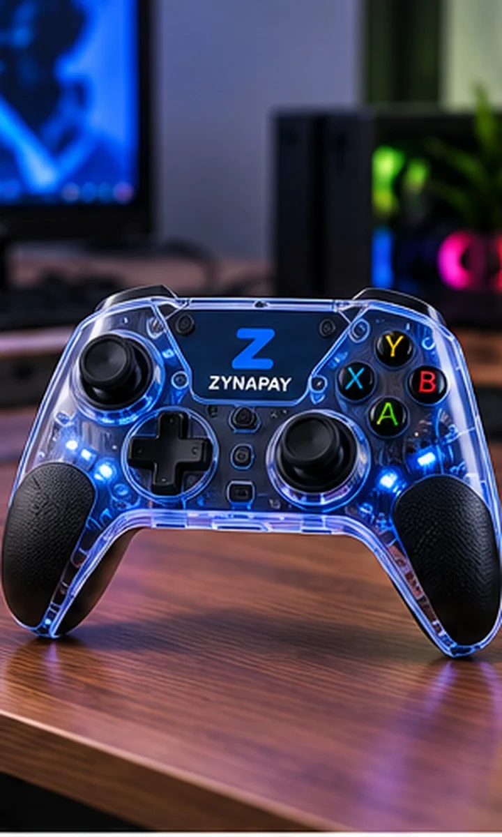 ZynaPay Transparent Blue LED Controller