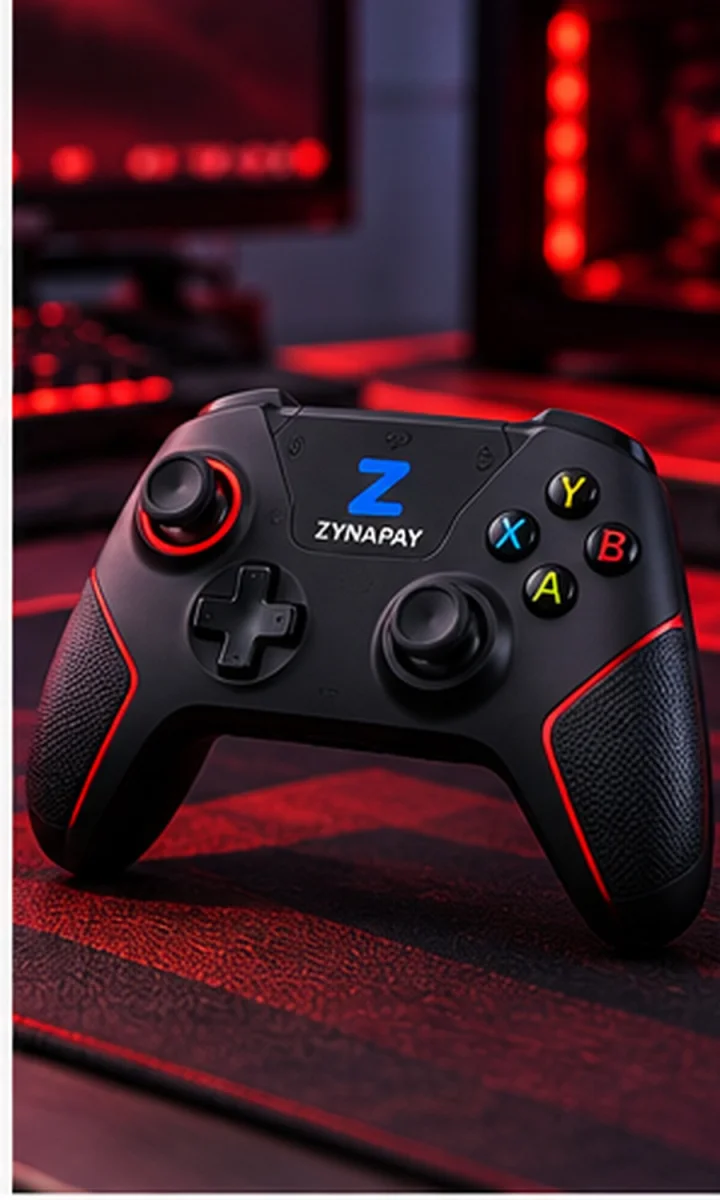 ZynaPay Red and Black Strike Controller