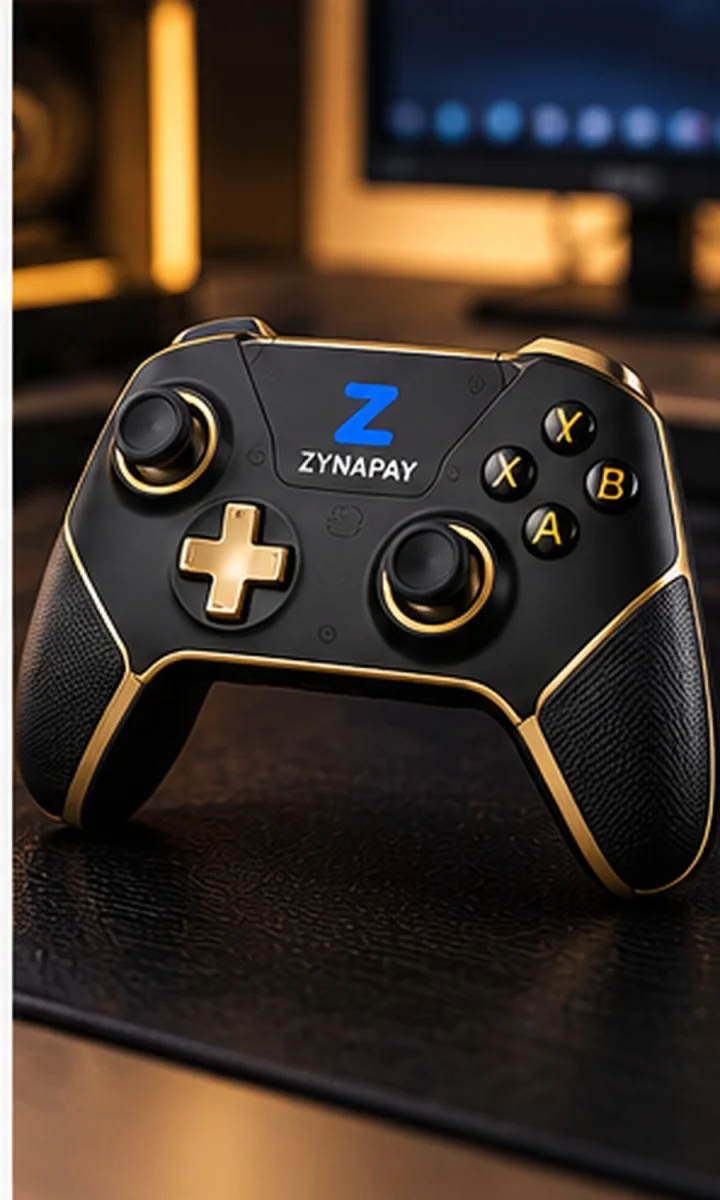 ZynaPay Black and Gold Luxury Controller