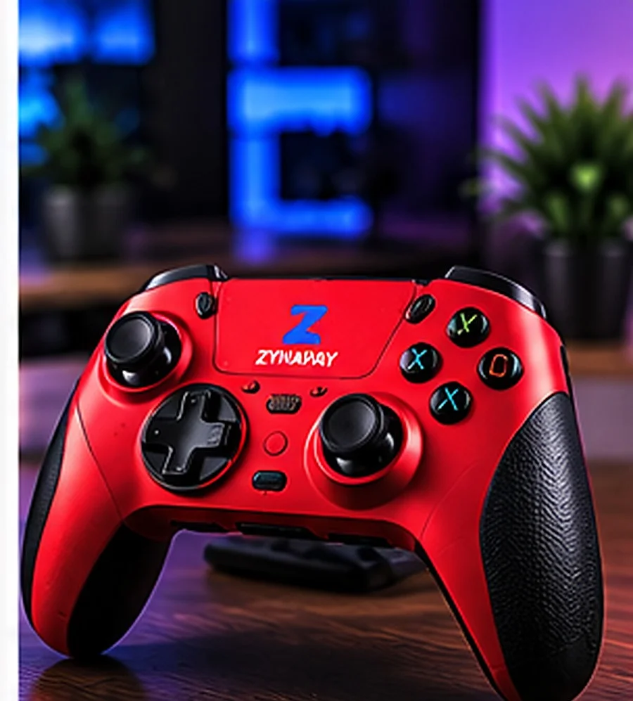 ZynaPay Racing Red Pro Controller