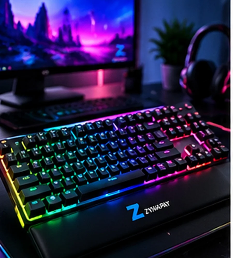 ZynaPay RGB Mechanical Full-Size Keyboard