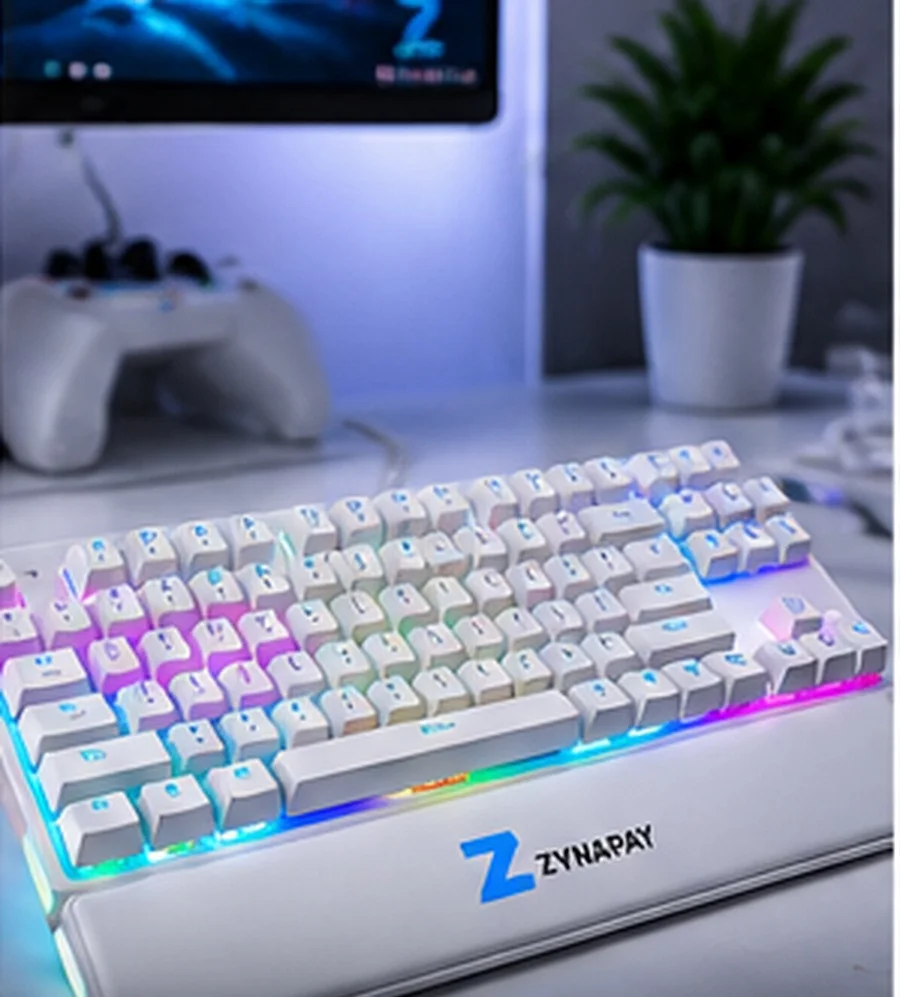 ZynaPay White Edition Keyboard