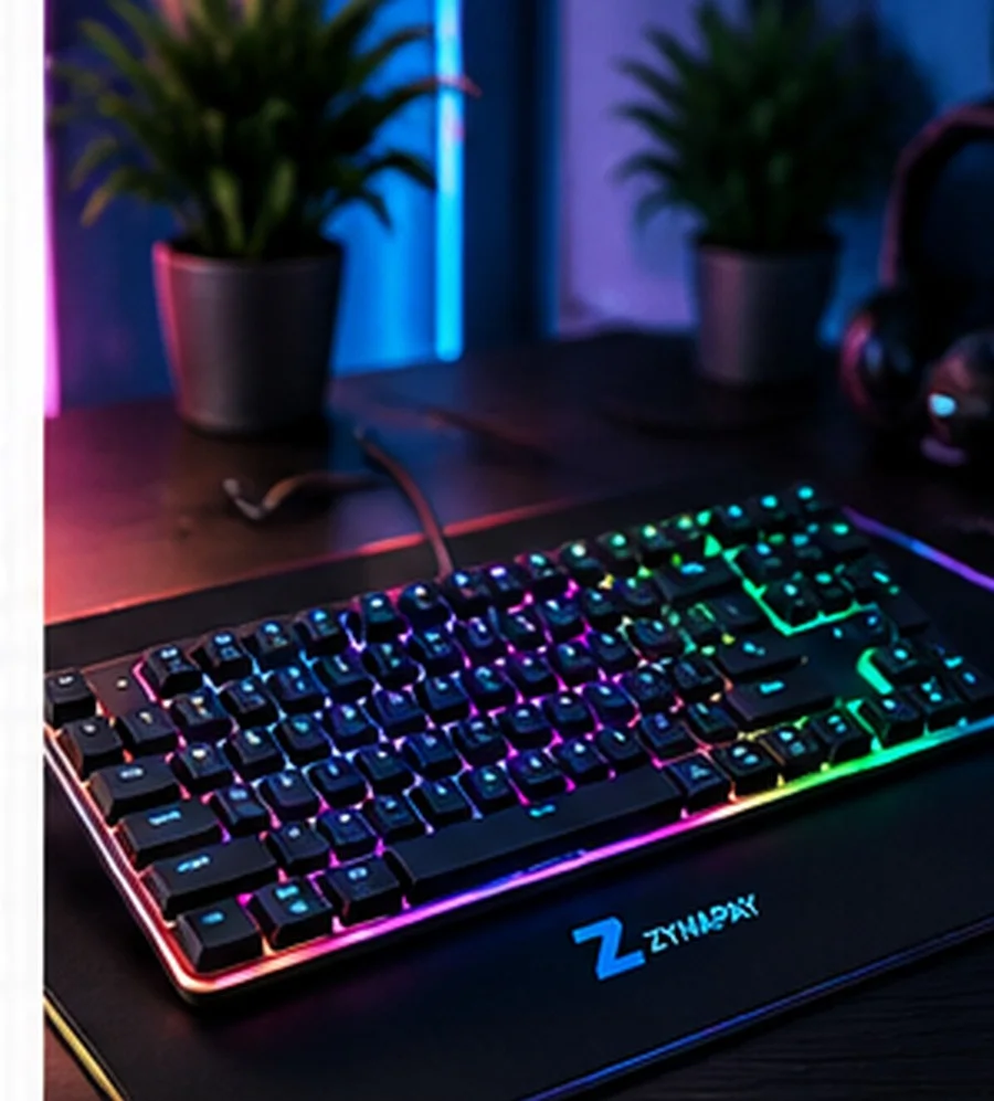 ZynaPay Ultra-Slim RGB Keyboard