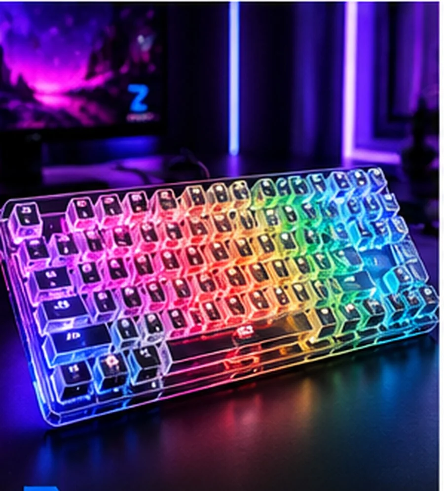 ZynaPay Transparent RGB Keyboard