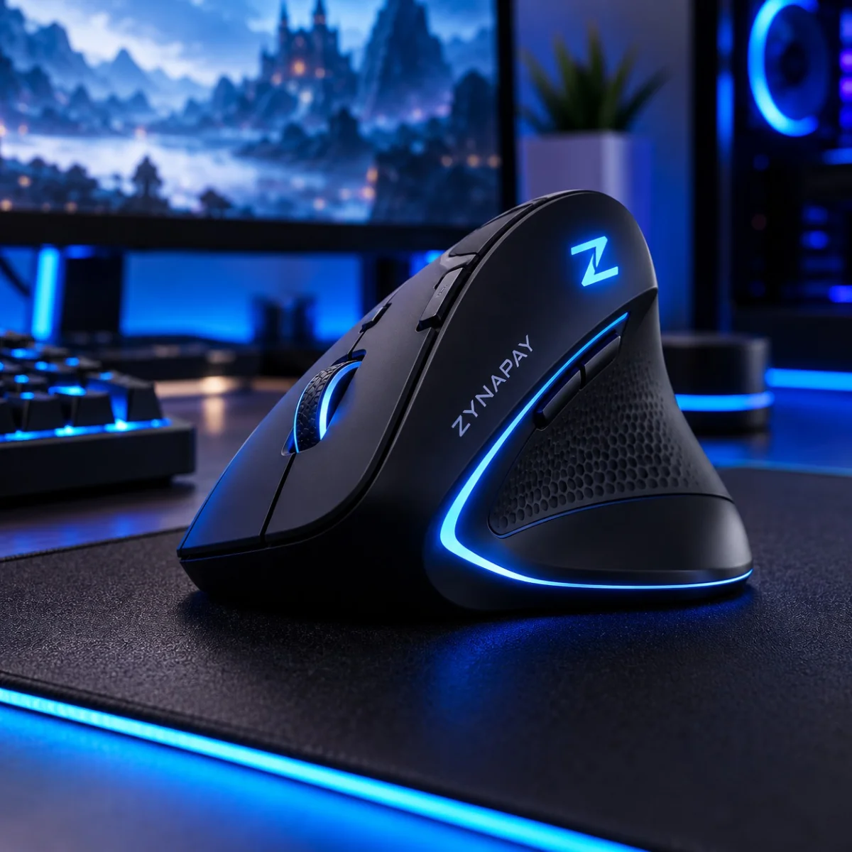 ZynaPay White Wireless Mouse